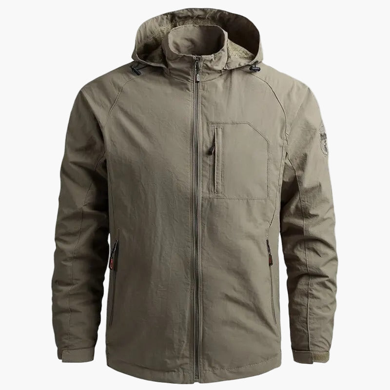 Men's Waterproof Cargo Jacket Casual Style for Outdoor and Everyday Use