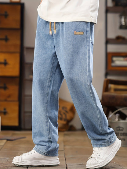 Lässige Herren-Jogger-Jeans mit geradem Schnitt, ideal für den Alltag  