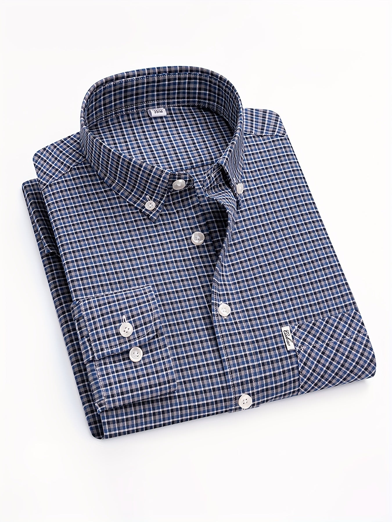 Chemise décontractée à carreaux pour homme, style week-end, manches longues, coupe régulière