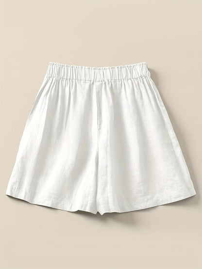 Shorts taille haute femme coupe ample style décontracté été