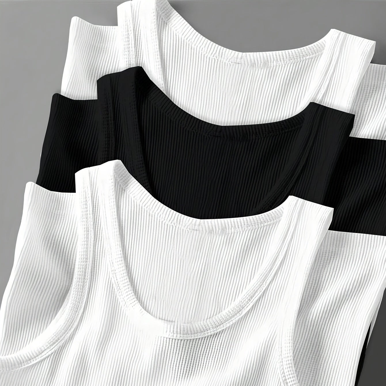 Débardeur côtelé homme style sport pour entraînement et superpositions quotidiennes