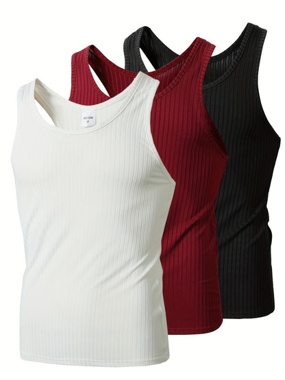 Débardeur Sport Homme Style Moderne Lot de 3 – Idéal pour Entraînement et Quotidien