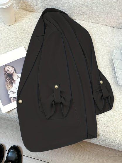 Blazer Femme Élégant Manches Longues Style Décontracté pour Bureau ou Sortie