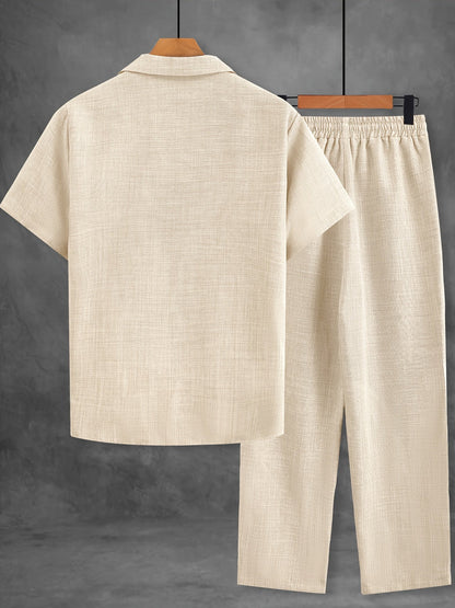 Men's Casual Short-Sleeve Set – Modern Style Perfect for Any Occasion