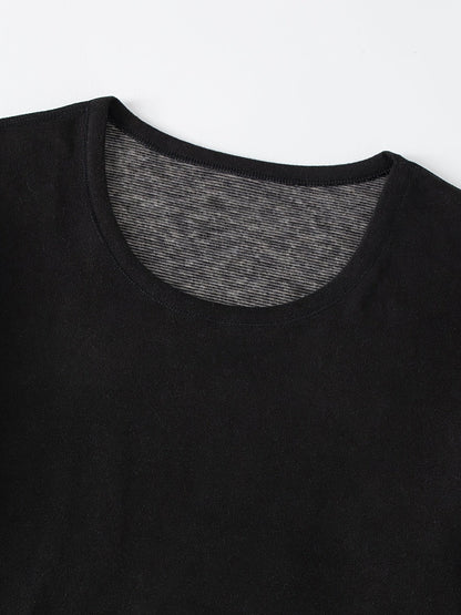 Ensemble Sous-Vêtements Thermiques Homme 2 Pièces Noir Manches Longues