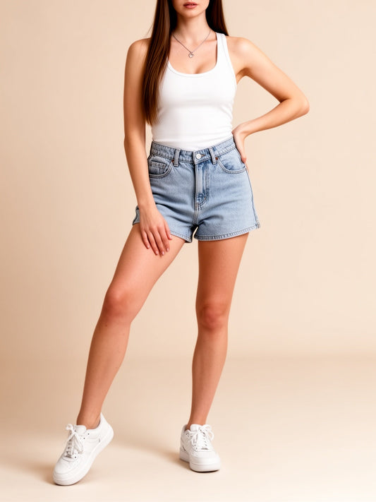 Débardeur femme style sport à dos croisé pour le printemps et l'été