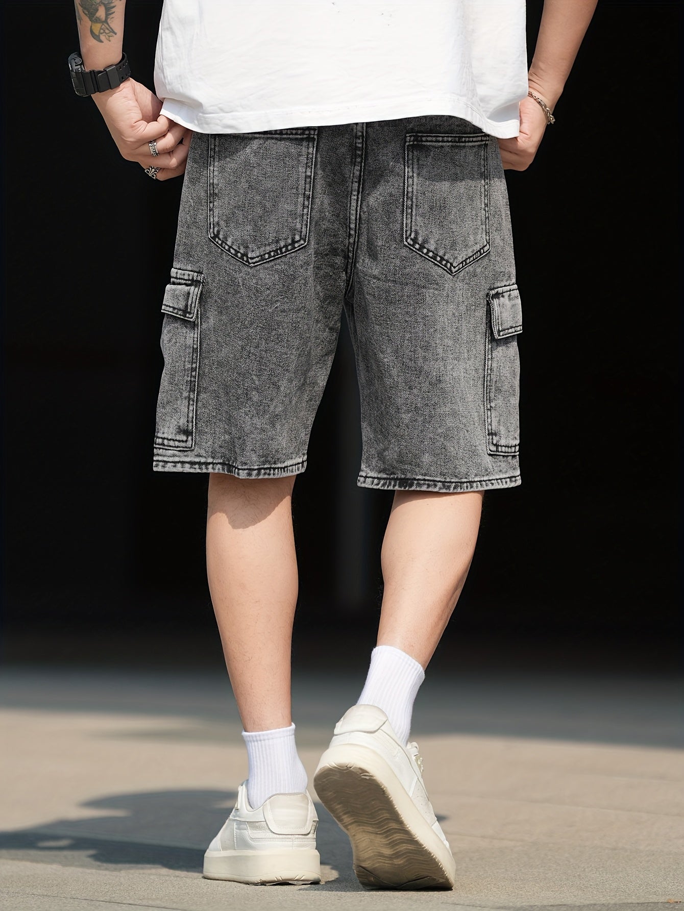 Short cargo casual da uomo stile urbano versatile