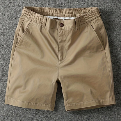 Shorts décontractés pour homme à taille élastique avec poches – Style urbain et polyvalent