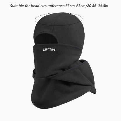 Cagoule multi-fonction en polaire, coupe-vent et chaude, pour activités extérieures