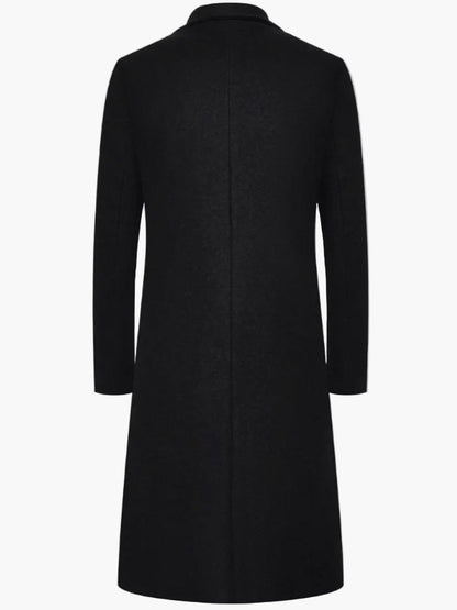 Manteau Long Style Classique Homme Élégant pour Automne et Printemps