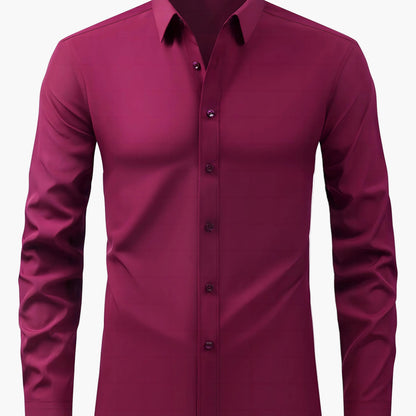 Chemise élégante pour homme à manches longues – Style habillé et décontracté