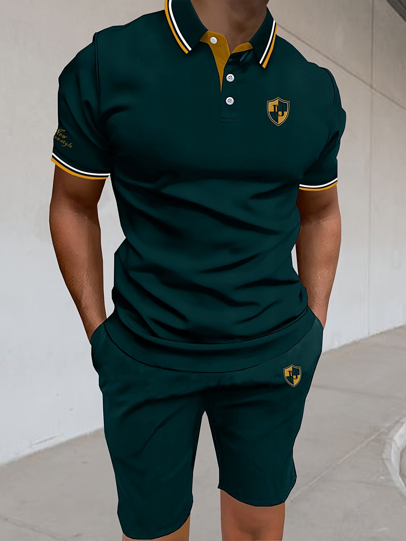 Ensemble polo et short décontracté pour homme – Style moderne idéal pour l'été