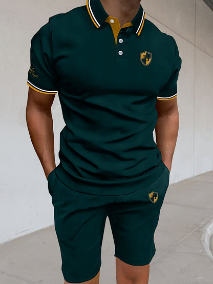 Ensemble polo et short décontracté pour homme – Style moderne idéal pour l'été