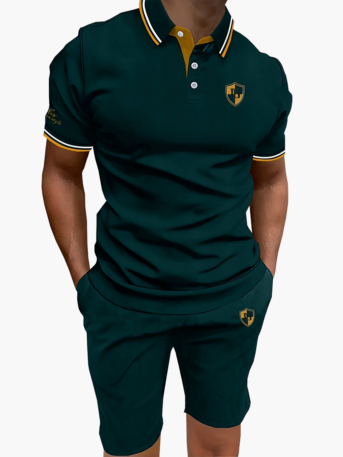 Ensemble polo et short décontracté pour homme – Style moderne idéal pour l'été