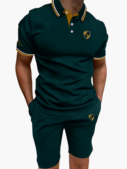 Ensemble polo et short décontracté pour homme – Style moderne idéal pour l'été