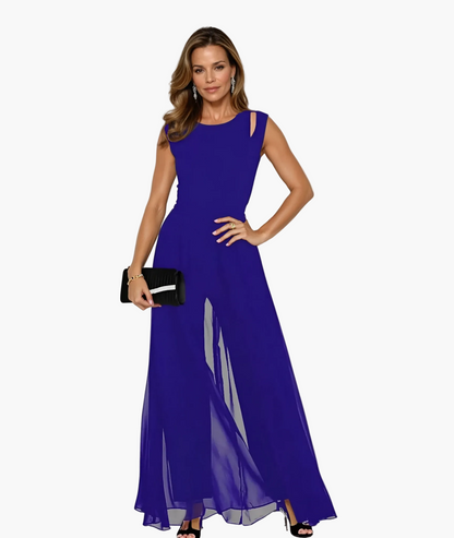 Robe longue élégante pour femme, style soirée moderne et polyvalente