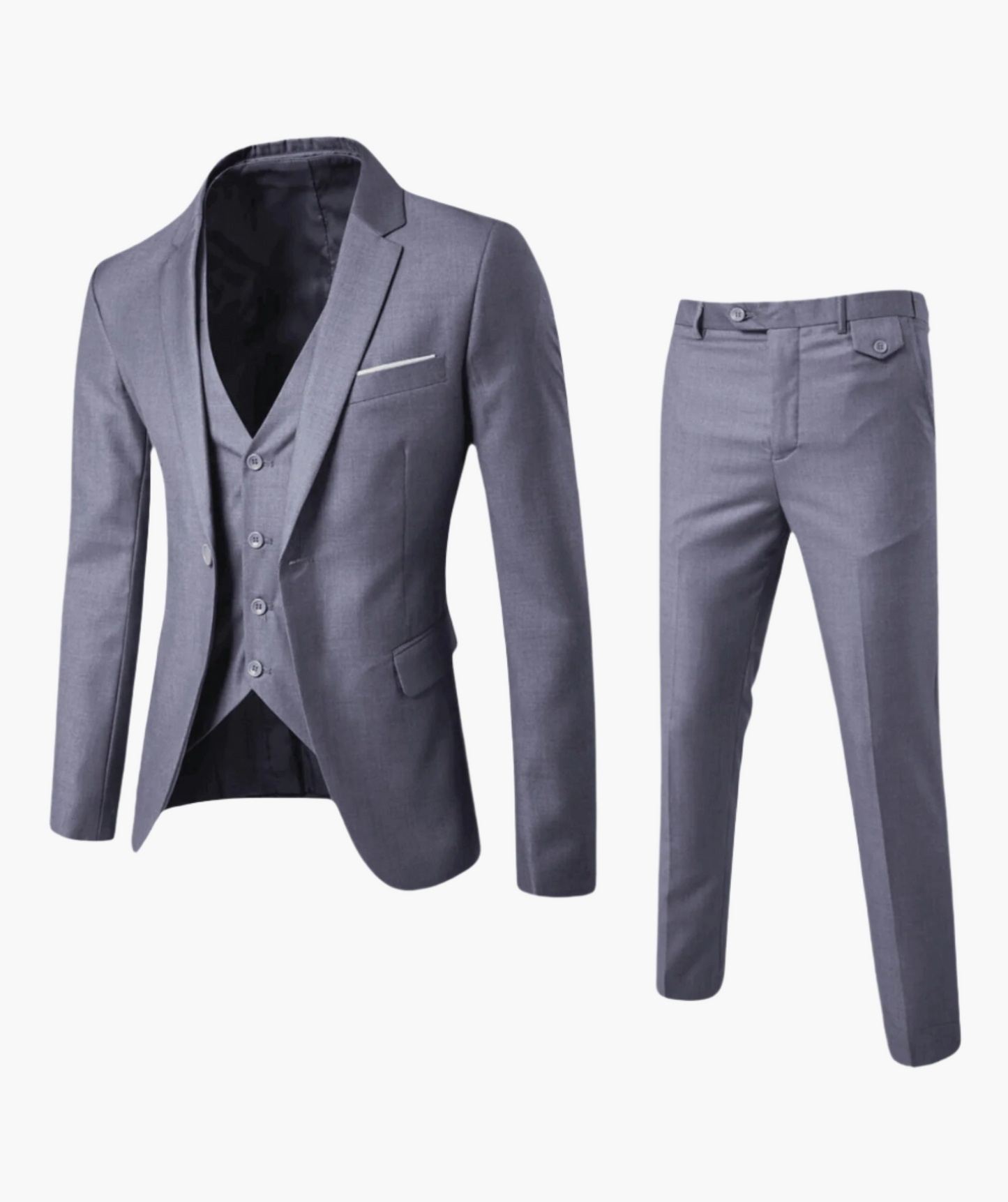 Costume Homme Élégant 2 Pièces – Veste et Pantalon, Style Classique pour Mariage et Affaires