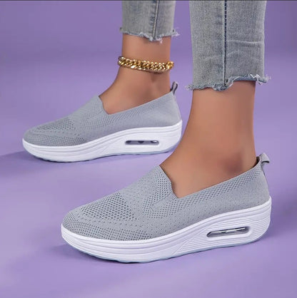 Chaussures décontractées confort pour femme à enfiler – style marche et soutien quotidien