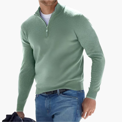 Maglione Uomo Mezza Cerniera Stile Moderno per Look Elegante e Casual
