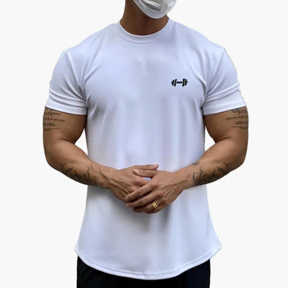 T-shirt Muscle Fit Homme Style Gym pour Entraînement et Casual