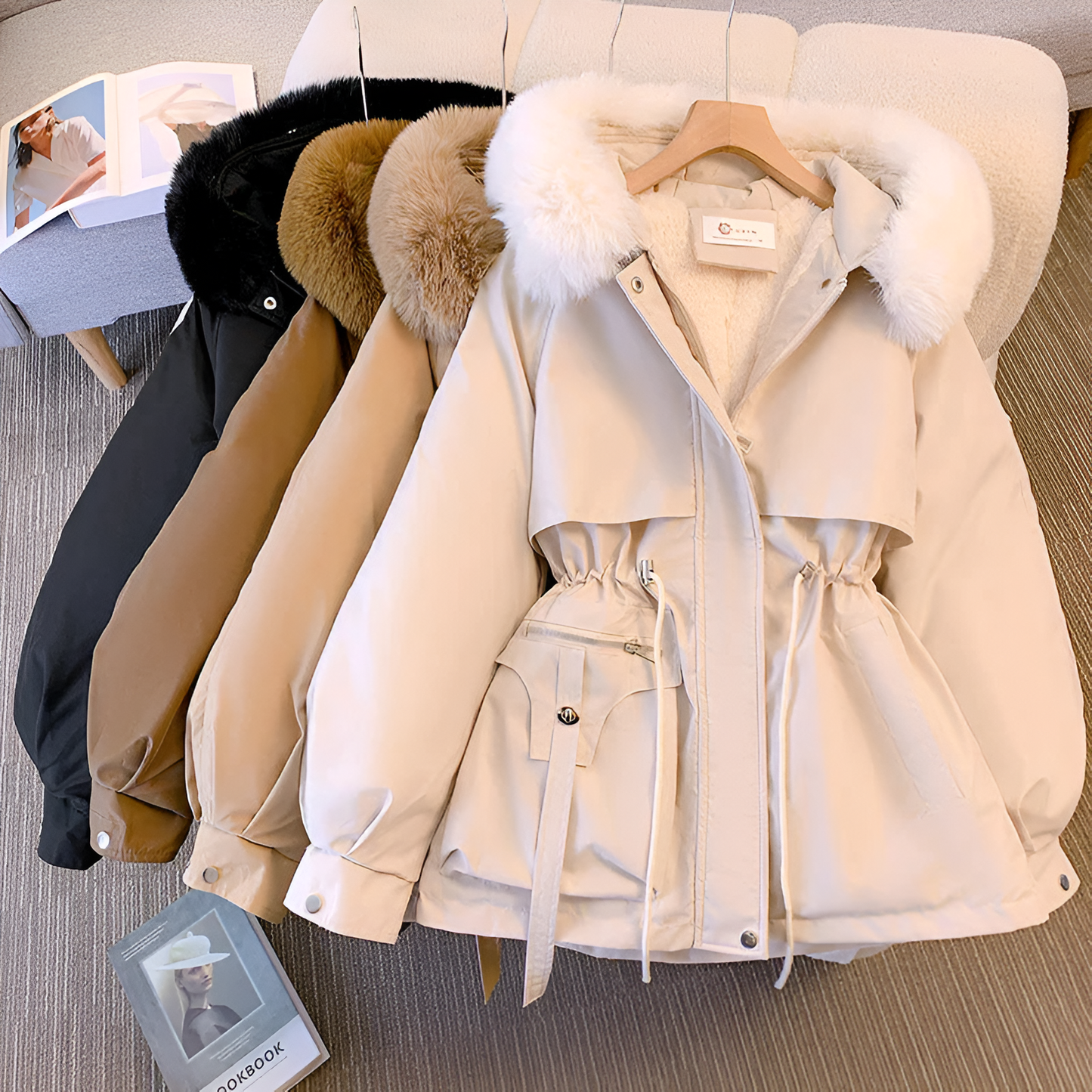 Elegant vinterfrakke til kvinder i varm og trendy parka-stil