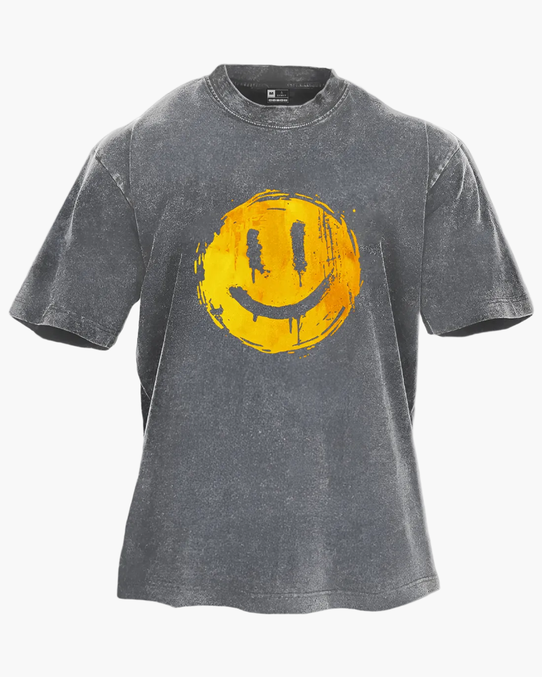Unisex Oversize T-Shirt im Streetwear-Stil mit Smiley – Komfort und trendiger Look