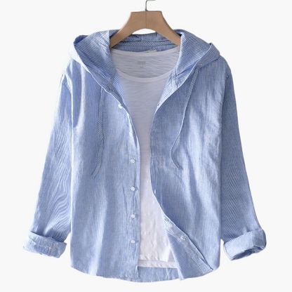 Chemise à capuche décontractée pour homme, style moderne, idéale pour superpositions