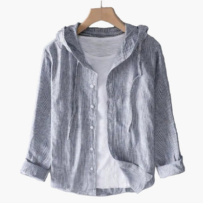 Chemise à capuche décontractée pour homme, style moderne, idéale pour superpositions