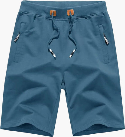 Shorts de sport décontractés pour homme – Style urbain polyvalent avec poches zippées