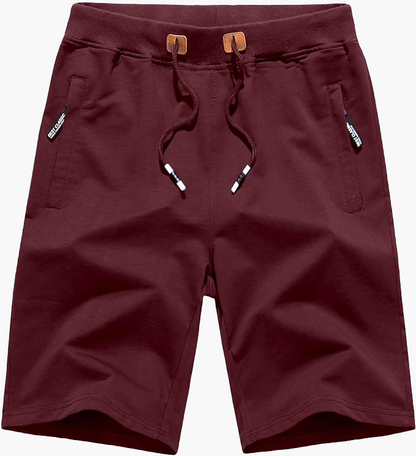 Shorts de sport décontractés pour homme – Style urbain polyvalent avec poches zippées