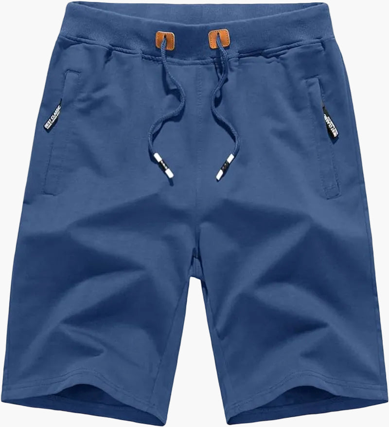 Shorts de sport décontractés pour homme – Style urbain polyvalent avec poches zippées