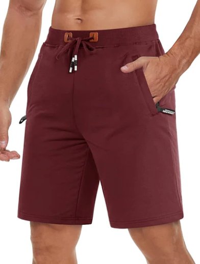Shorts de sport décontractés pour homme – Style urbain polyvalent avec poches zippées