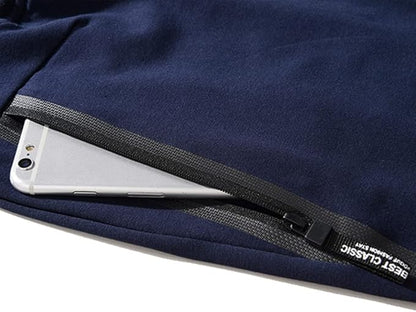 Shorts de sport décontractés pour homme – Style urbain polyvalent avec poches zippées