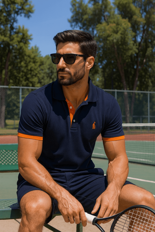 Polo uomo elegante stile informale per abbigliamento quotidiano e tempo libero