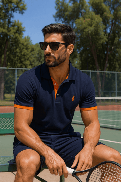Polo uomo elegante stile informale per abbigliamento quotidiano e tempo libero