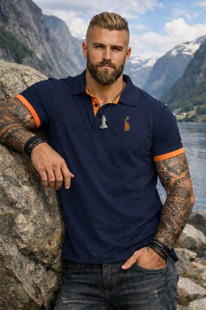 Polo uomo elegante stile informale per abbigliamento quotidiano e tempo libero