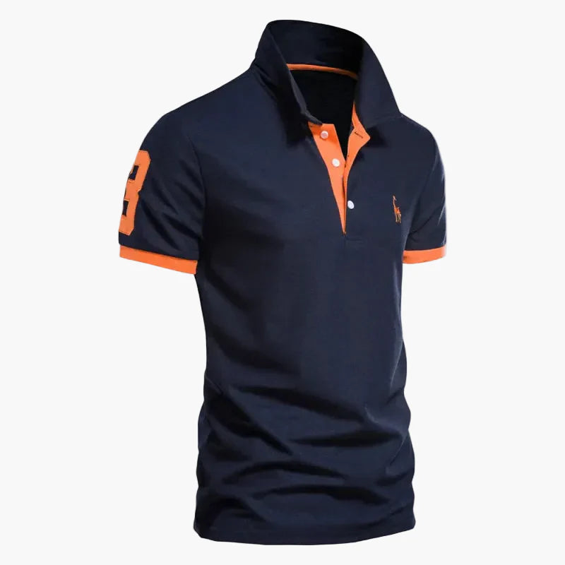 Polo uomo elegante stile informale per abbigliamento quotidiano e tempo libero