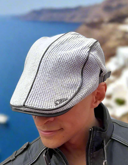 Elegancka męska czapka z daszkiem w klasycznym stylu na co dzień
