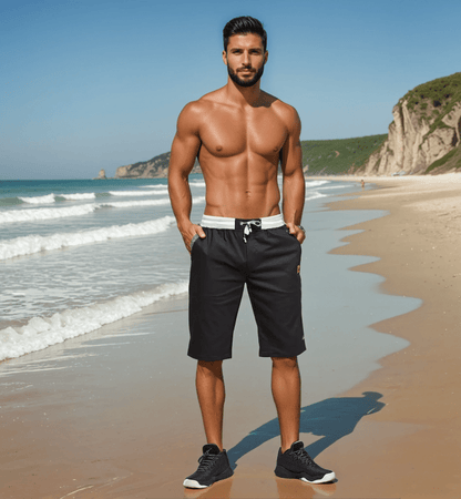 Shorts décontractés longueur genou pour homme – Style loisirs, parfaits pour l’été