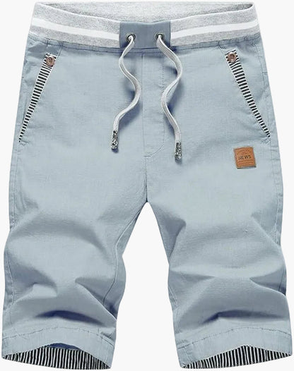 Shorts décontractés longueur genou pour homme – Style loisirs, parfaits pour l’été