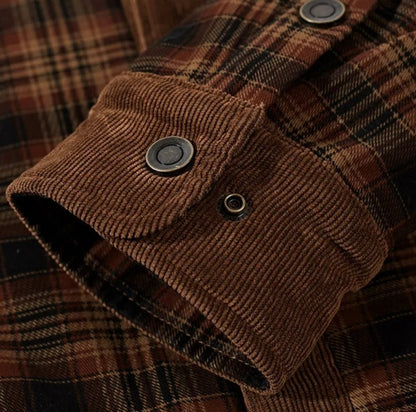 Chaqueta camisa para hombre estilo leñador polar para actividades al aire libre y ocio