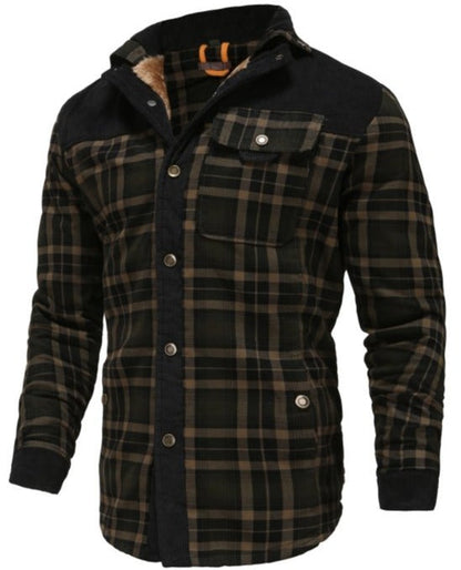 Chaqueta camisa para hombre estilo leñador polar para actividades al aire libre y ocio