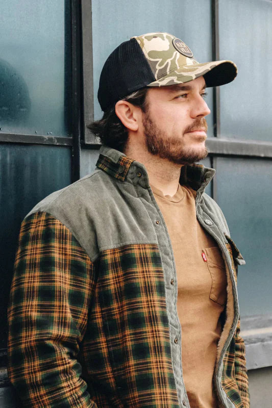 Chaqueta camisa para hombre estilo leñador polar para actividades al aire libre y ocio