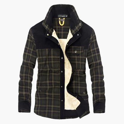 Chaqueta camisa para hombre estilo leñador polar para actividades al aire libre y ocio