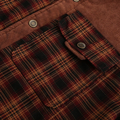 Chaqueta camisa para hombre estilo leñador polar para actividades al aire libre y ocio