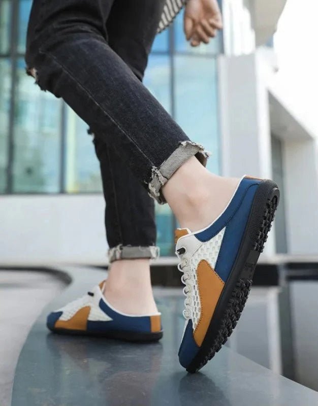 Mules décontractées pour homme style sneakers à enfiler – Idéales pour les vacances et le quotidien
