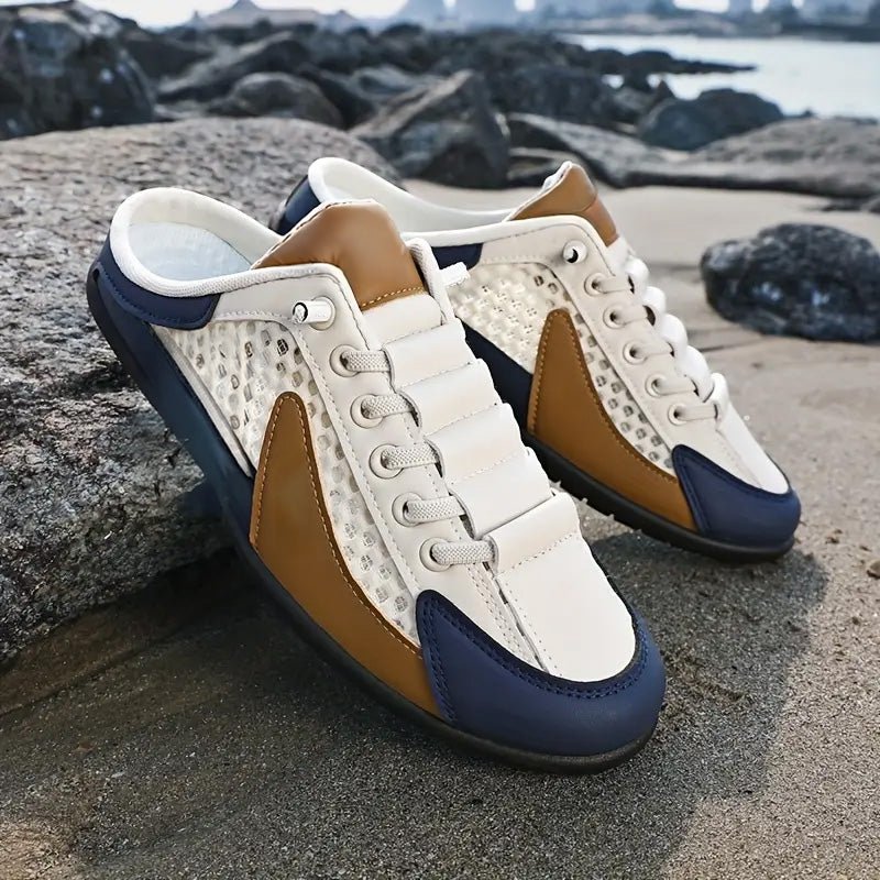 Mules décontractées pour homme style sneakers à enfiler – Idéales pour les vacances et le quotidien
