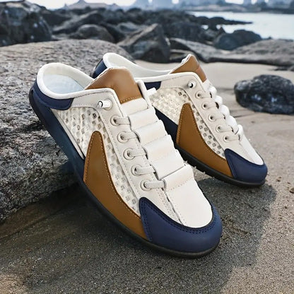Mules décontractées pour homme style sneakers à enfiler – Idéales pour les vacances et le quotidien