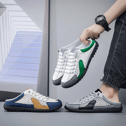 Mules décontractées pour homme style sneakers à enfiler – Idéales pour les vacances et le quotidien
