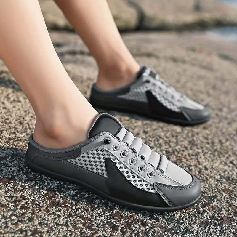 Mules décontractées pour homme style sneakers à enfiler – Idéales pour les vacances et le quotidien